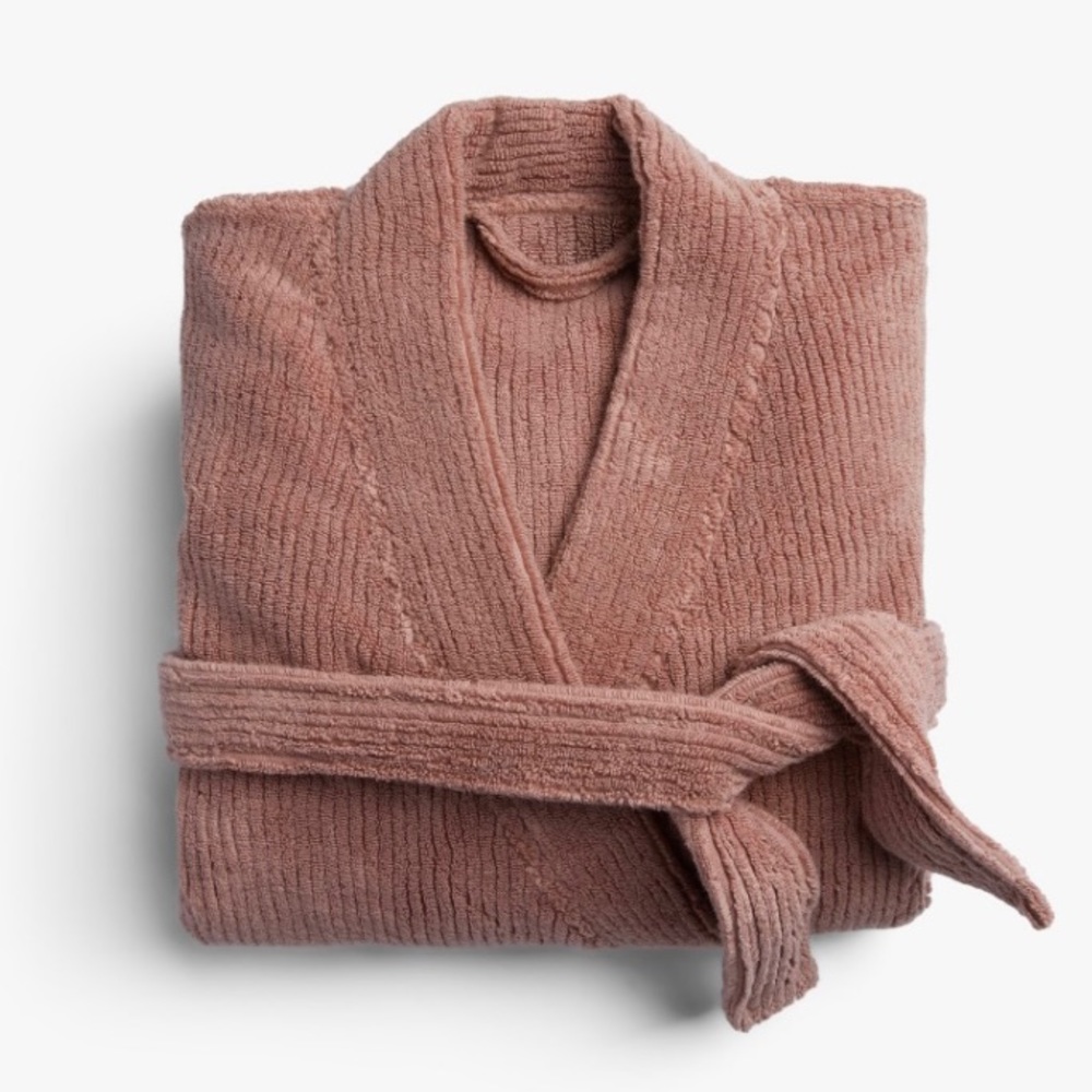 Parachute Soft Rib Robe, Clay, S